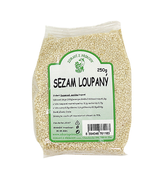 Sezam loupaný 250 g Zdraví z přírody 